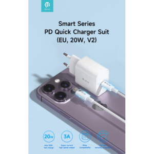 Devia Carica batteria rapido PD 20W con Cavo Tipo-C a Lightning