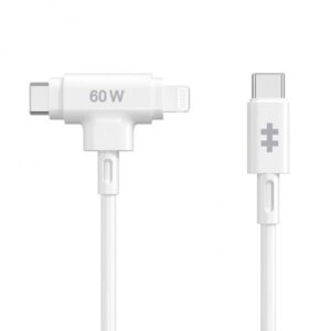 CAVO RIC/TRASF.DATI APPLE HYPER WHITE USB-C TO USB-C LIGHTNING 60W WHITE
