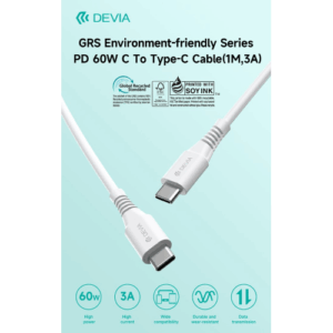 DEVIA CAVO CERTIFICATO GRS DA TIPO C A C 60W 3A 1 METRO PD