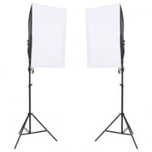 Kit per Studio Fotografico con Set Luci, Fondale e Riflettore