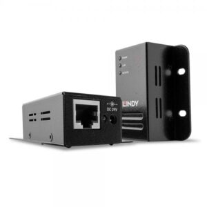 Lindy 42680 moltiplicatore di rete Ricevitore e trasmettitore di rete Nero (Usb 2.0 Cat.6 Extender 50M, - Power Over Rj45 - Warranty: 24M)