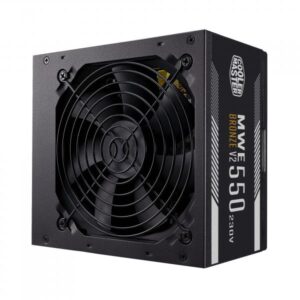 Cooler Master MWE 550 Bronze 230V V2 alimentatore per computer 550 W 24-pin ATX ATX Nero (Cooler Master 550W MWE Bronze V2 230V ATX 2.52 PSU, Fully Wired, HDB Bearing Fan, 80+ Bronze)