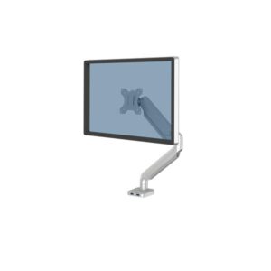 Fellowes Platinum Series 8056401 Supporti a parete per TV 101,6 cm [40] Scrivania Argento (Fellowes 8056401 Platinum Series Single Monitor Arm - Silver)