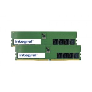 Integral IN5T32GNHRBXK2 memoria 64 GB 2 x 32 GB DDR5 4800 MHz (64GB [2x32GB] PC RAM MODULE KIT DDR5 4800MTs PC5-38400 UNBUFFERED NON-ECC DIMM 1.1V 2GX8 CL40 INTEGRAL)