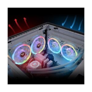 Thermaltake SWAFAN 14 RGB Radiator Fan TT Premium Edition White Case per computer Raffreddatore d'aria 14 cm Bianco 3 pz (warehouse Linden----TT SWAFAN 14 RGB R)