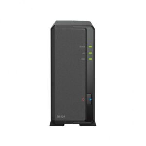Synology DiskStation DS124 + 1 x HAT3300 4TB NAS Desktop Realtek RTD1619B 1 GB DDR4 HDD DiskStation Manager Nero (DS124 1 bay NAS + 1pcs Synology 4TB HD)