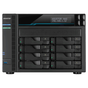 Asustor Lockerstor 10 AS6510T NAS Tower Intel AtomÂ® C3538 8 GB DDR4 ADM Nero (ASUSTOR Lockerstor 10 AS6510T - NAS-se)
