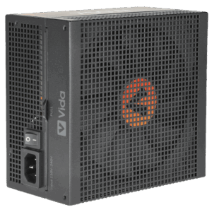 VIDA Heracles alimentatore per computer 750 W 20+4 pin ATX ATX Nero (Vida 750W Heracles Black ATX 3.1 Gaming PSU, 80+ Gold, Fully Modular, 14cm Ultra-Quiet FDM Fan, Flat Black Cables, PCIe 5.1, Power Lead Not Included)