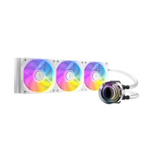 Antec Vortex Lum 360 White ARGB Processore Kit di raffreddamento a liquido 12 cm Bianco (Antec Vortex Lum 360 ARGB White CPU Liquid Cooler - Intel & AMD Compatible, 3 x 120mm ARGB Fans, Suspended Spiral Pump Head, Enhanced Cooling Performance)