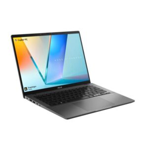 ASUS Vivobook S 14 S3407QA-KP003W Qualcomm Snapdragon X1-26-100 Computer portatile 35,6 cm [14] WQXGA 16 GB LPDDR5x-SDRAM 512 GB SSD Wi-Fi 6E [802.11ax] Windows 11 Home Grigio (VivoBook S14 14 INCH QC X1 16GB 512GB WINH) - Versione UK