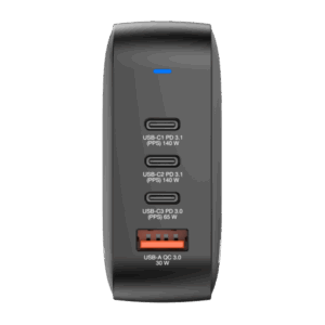 Verbatim Mini GaN Charger 165W Universale Nero AC Ricarica rapida Interno (Mini GaN Charger 165W 4 Port US plug w)