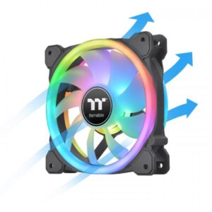 Thermaltake SWAFAN 14 RGB Case per computer Ventilatore 14 cm Nero 3 pz (TT SWAFAN 14 Radi. Fan 3P. 120x120x)