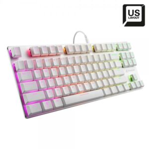 Sharkoon PureWriter TKL RGB Blue tastiera Gaming USB QWERTY Inglese US Bianco (Sharkoon PureWriter TKL RGB, gaming ke)