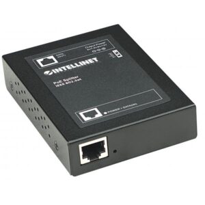 Intellinet 560443 divisore di rete Supporto Power over Ethernet [PoE] Nero (POE PLUS SPLITTER - - 802.3AT 5/7.5/9/12V DC OUTPUT)