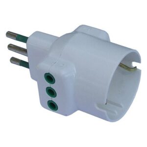 Adattatore Fme Fanton 82670 E con spina italiana 10A Bianco