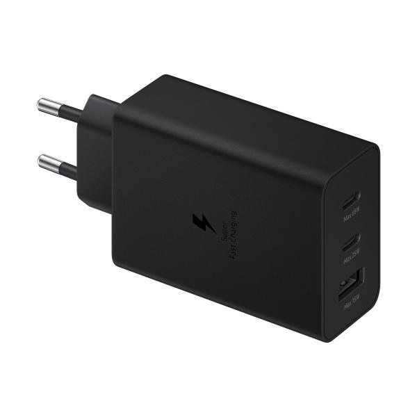 Samsung Caricatore 65W Trio EP-T6530 FC USB-C+USB-A Black