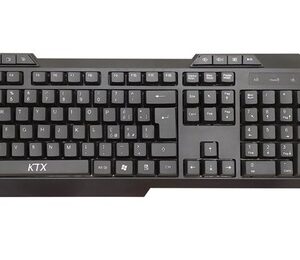 Kit Tastiera e Mouse KTX KM-1105W - Mouse 1600DPI - Wireless - Nero