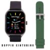 <p>Orologio Smartwatch Superga Watch WINNER - Orologio unisex SWT-STC009 - cassa in alluminio 42mm - android/ios/Apple - bt calling (chiamate in vivavoce tramite smartwatch) - cinturino in silicone - doppio cinturino (verde e nero)</p>