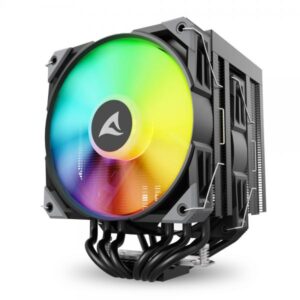 SHARKOON DISSIPATORE AD ARIA 1X 120MM ARGB PWM FAN, 1X 120MM PWM FAN, 6X COPPER PIPES, DIRECT TOUCH,