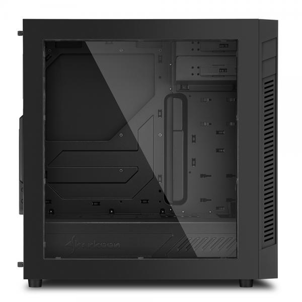 SHARKOON CASE, S25-W, ATX, 2XUSB 3.0,2x120 FANS INSTALLED WINDOW BLACK
