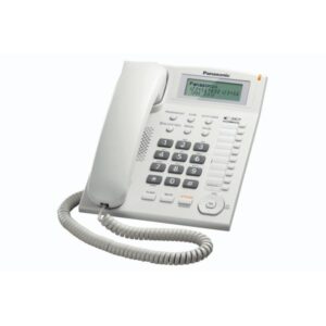 Telefono Domestico LCD con Batteria colore Bianco