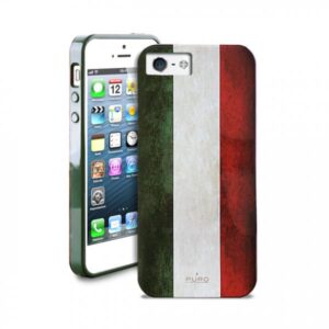 Cover per iPhone 5 / 5S "Flag" in ecopelle - Italia