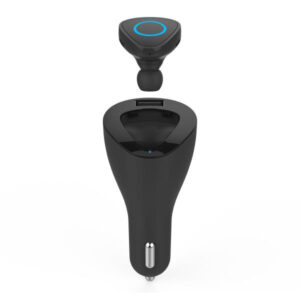 BHDuo Caricabatterie da Auto Universale con Auricolare Bluetooth Monofonico Colore Nero