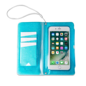 Flip Custodia Impermeabile SplashWallet per Smartphone da 6.2'' Colore Blu