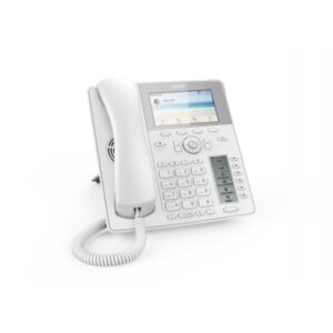 Global Desk Telephone D785 (6 (24) Configurable Self-labeling Multicolor LED Keys, High-resolution Colour Display) Bianco