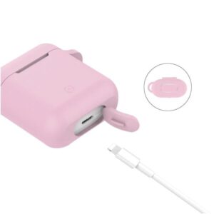 Aircase Custodia in Silicone per Auricolari AirPods Colore Rosa