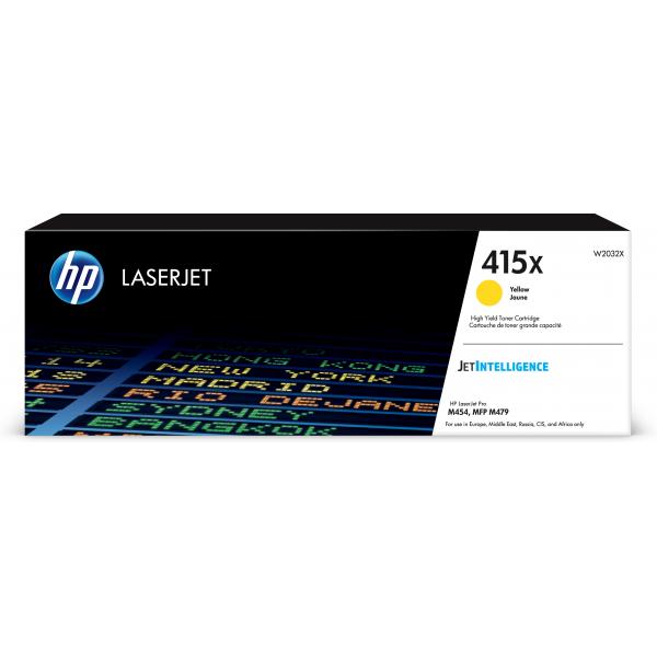 Cartuccia Toner Originale 415X Giallo per LaserJet Pro M454 / M479 Capacità 6000 Pagine