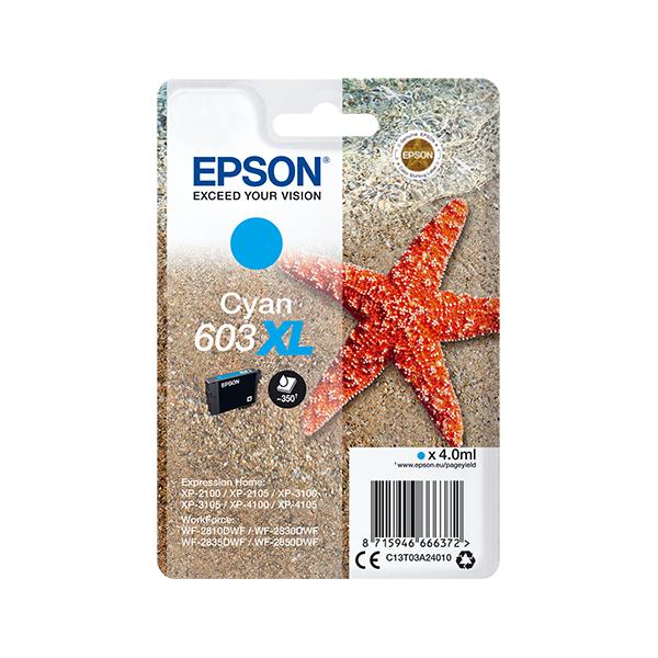 Cartuccia di Inchiostro Singlepack Cyan 603XL Resa Elevata C13T03A24010