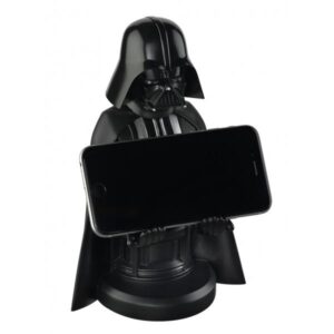 Supporto per Smartphone o Joystick Cable Guy Darth Vader CGCRSW300010 con Cavo USB - Type-C di 2 mt con Adattatore Lightning e Micro USB