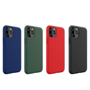 Cover In Silicone E Protezione Camera Per Iphone 11 Pro Nera