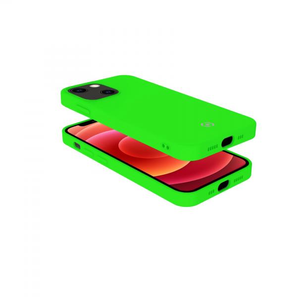 Custodia In Gomma Morbida Cromo Iphone 13 Verde Fluo