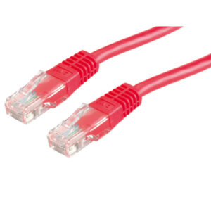 UTP Patch Cord Cat. 6, red 1 m, Rosso, 100 Ohm, 1 mm