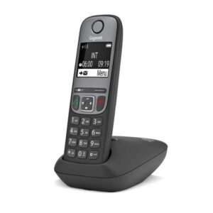 Telefono DECT Cordless AS690 con Segreteria Telefonica Identificatore di Chiamata e Vivavoce Colore Nero