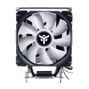 Dissipatore ad aria ICY-4HLA - Skt universale, 150W TDP, 4 HP, ventola 12cm, full black, ARGB