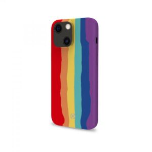 Custodia In Silicone Solido Arcobaleno Per Iphone 13