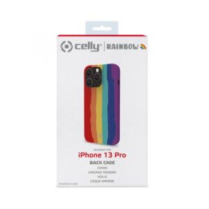 Custodia In Silicone Solido Arcobaleno Per Iphone 13 Pro