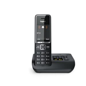 Telefono DECT Cordless Comfort 550A con Segreteria Telefonica e Vivavoce Colore Nero