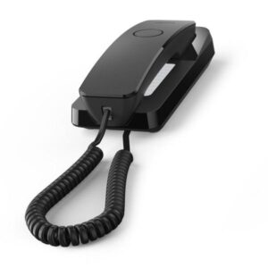 Desk 200 Telefono Fisso a Filo con Modalità Mute Microfono Colore Nero