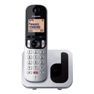 Telefono Cordless Digitale per Anziani KX-TGC250 con Identificatore di Chiamata e Vivavoce Colore Argento