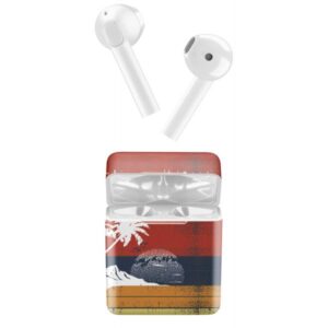 Music Sound Auricolari True Wireless con Custodia di Ricarica - Spiaggia