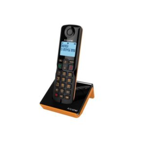 S280 Solo Cordless Dect Con Vivavoce 3 Tasti Chiamata Rapida Black /orange