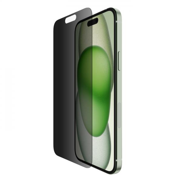 Vetro Temperedglass Antimicrobico privacy per iPhone 15 Plus / 14 Promax