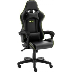 Sedia per Gaming Fiber Universale Colore Nero e Verde
