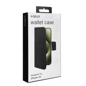 Apple Iphone 16 Custodia A Portafoglio In Similpelle Black