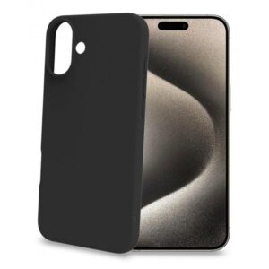 Apple Iphone 16 Plus Cover Cromo In Tpu Black
