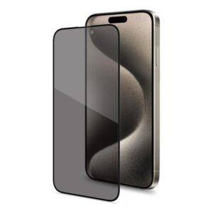 Apple Iphone 16 Pro Privacy Full Glass Proteggi Schermo In Vetro Temperato Privacy 2-way Bordo Black